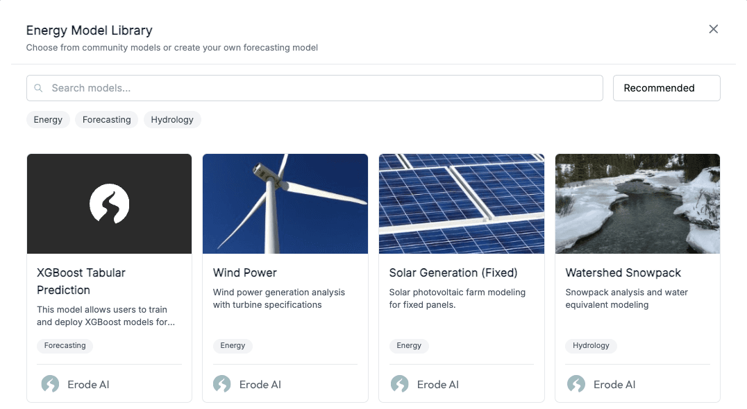 Energy models