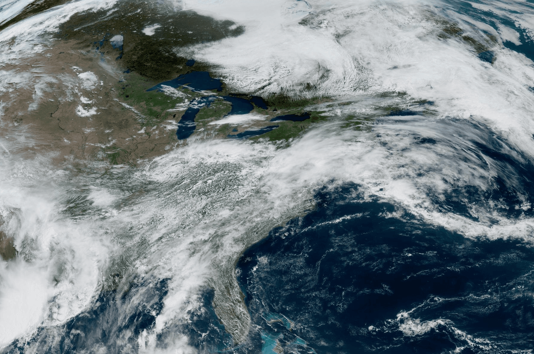 GOES-East full disk satellite view of Earth